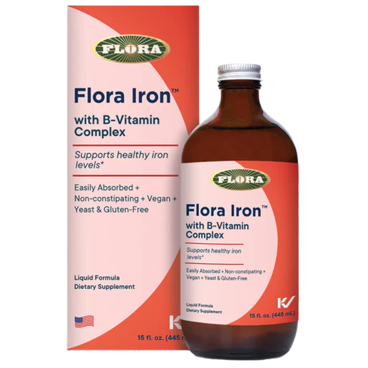 Flora -  liquid Iron with B-Vitamin Complex - 15oz