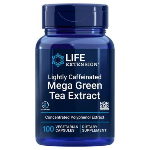 Life Extension - Lightly Caffeinated Mega Green Tea Extract - 100 VCaps