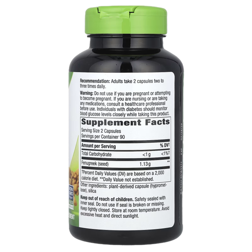 Nature's Way- Fenugreek Seed - 180 capsules