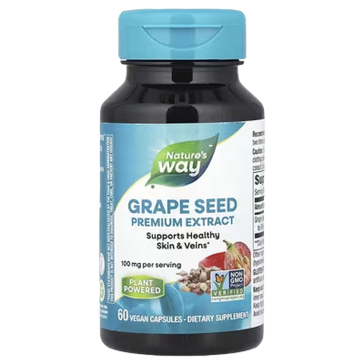 Nature's Way - Grape Seed Extract - 60 Capsules