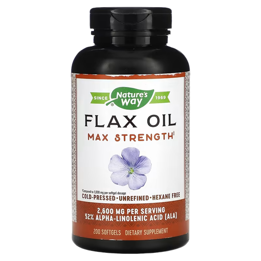 Nature's Way - Flax Oil Max Strength - 200 softgels