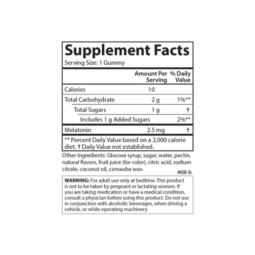 Carlson - Melatonin Gummies 2.5mg - 100 count