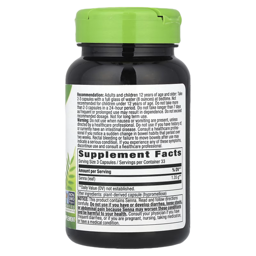 Nature's Way - Senna Leaves - 100 capsules