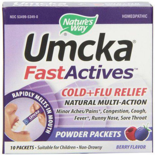 Nature’s Way - UMCKA Cold + Flu Fastactives (Berry) - 10 Packets
