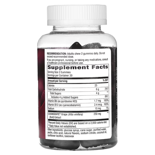 Nature’s Way – Brain Fuel Gummies (Grape) – 60 Gummies