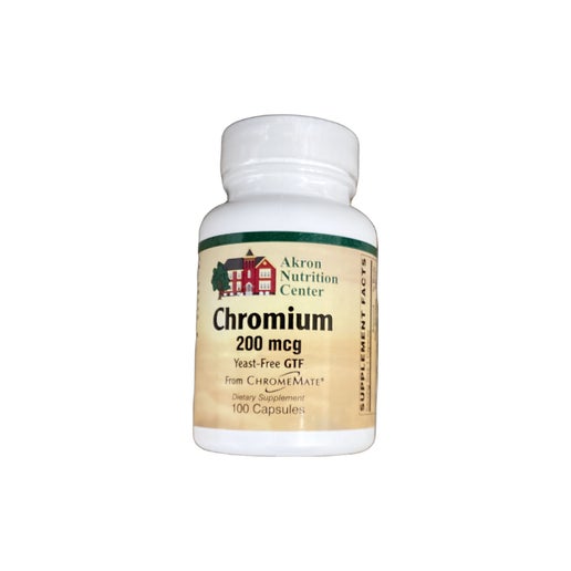 Akron Nutrition Center Chromium 200 mcg 100 Capsules