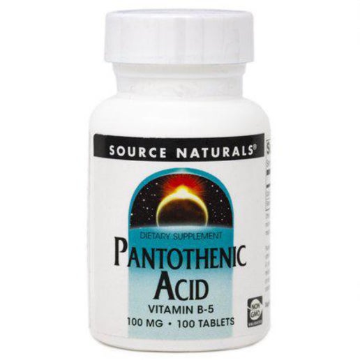 Source Naturals Pantothenic Acid 100 mg 100 Tabs