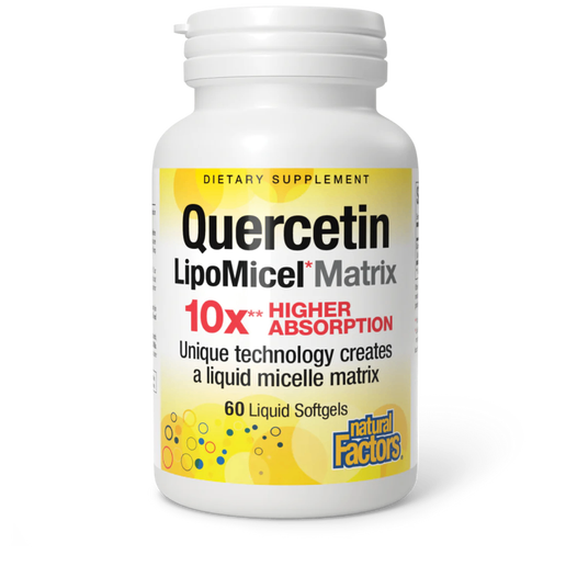 Natural Factors Quercetin LipoMicel Matrix - 30 Softgels