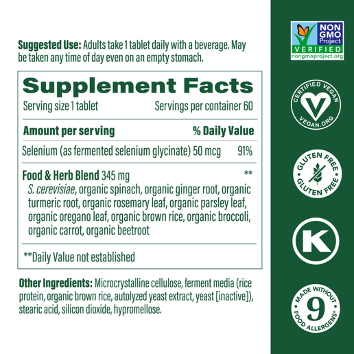 MegaFood - Selenium - 60 tablets