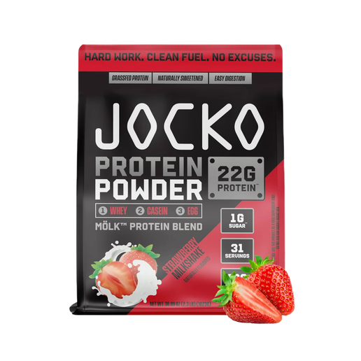 Jocko-  Mö̈lk Whey Protein Powder (Strawberry) - 32 oz