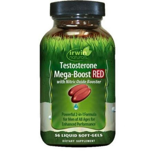 Irwin Naturals - Testosterone Mega-Boost Red - 56 Softgels