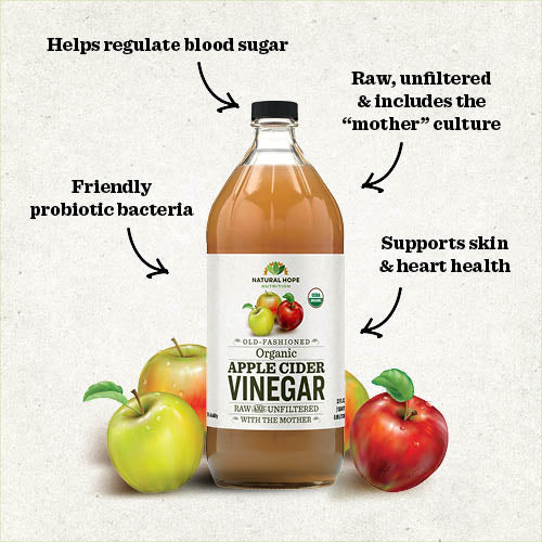 Natural Hope Herbals Apple Cider Vinegar 32floz  (grocery)