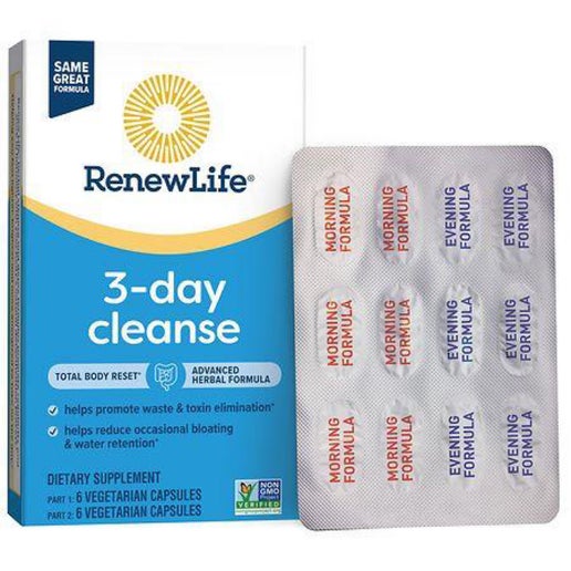 Renew Life - Total Body Reset 3-Day Cleanse - 12 Capsules