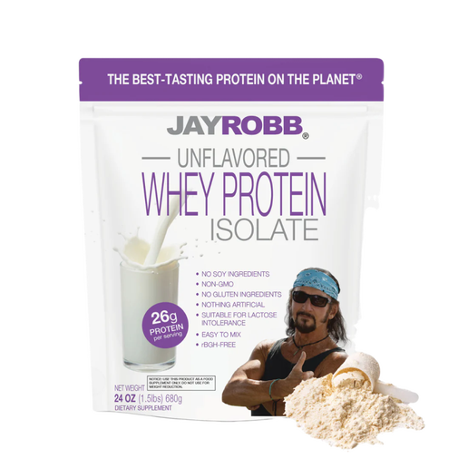 Jay Robb - Whey Protein Isolate (Unflavored) - 24oz