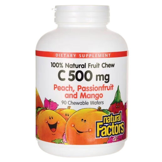 Natural Factors - Vitamin C (Peach, Passionfruit and Mango) - 90 chewables