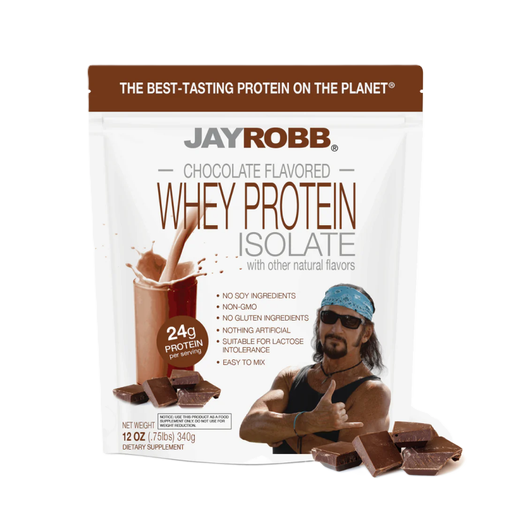 Jay Robb - Whey Protein Isolate Powder (Chocolate) - 12oz